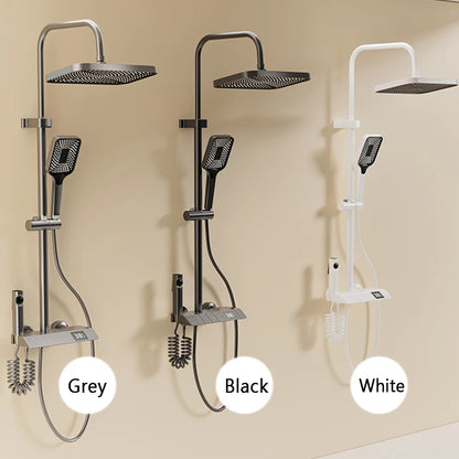 Digital LED Rainfall Shower System with Hand Shower