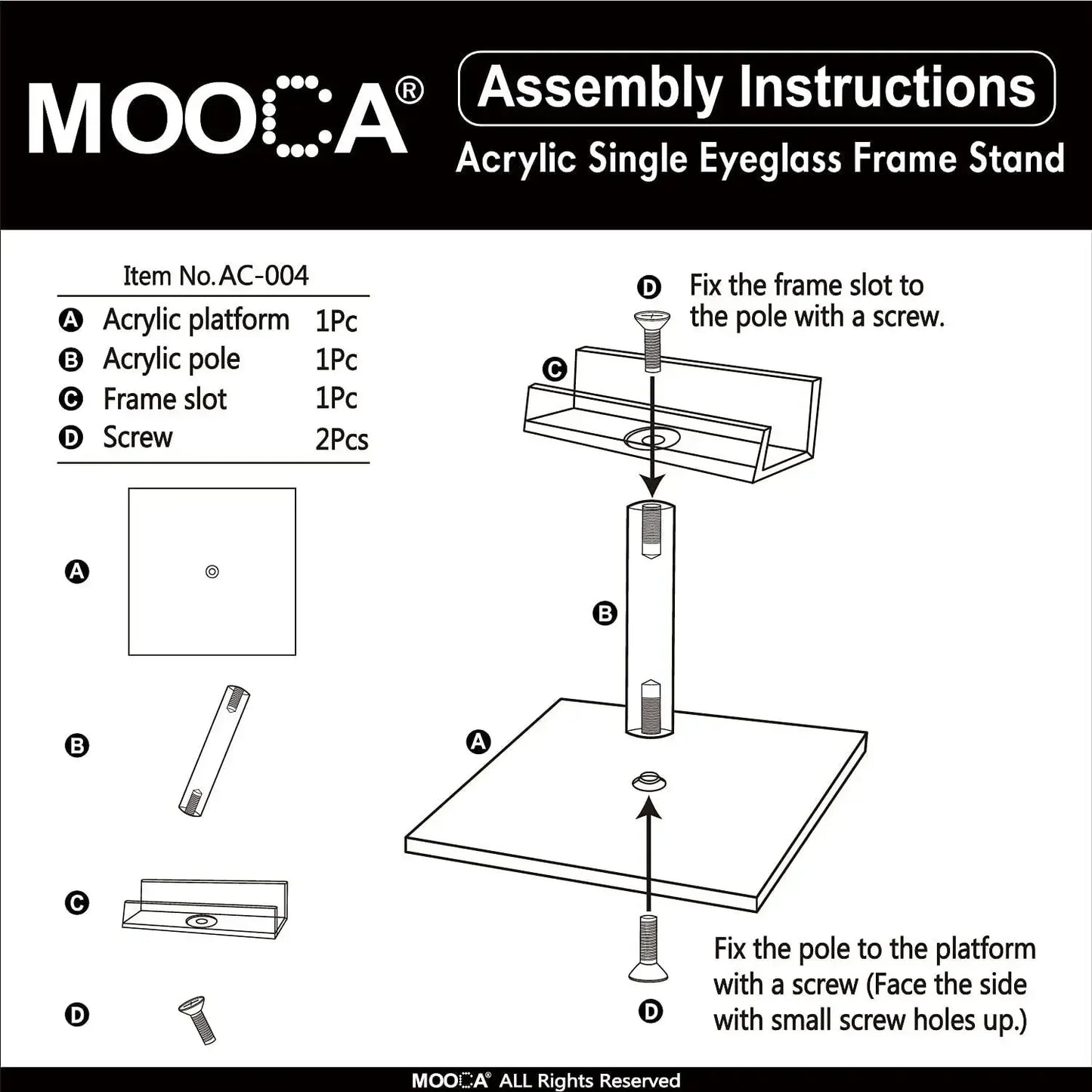 Acrylic Multi-Tier Glasses Display Stand