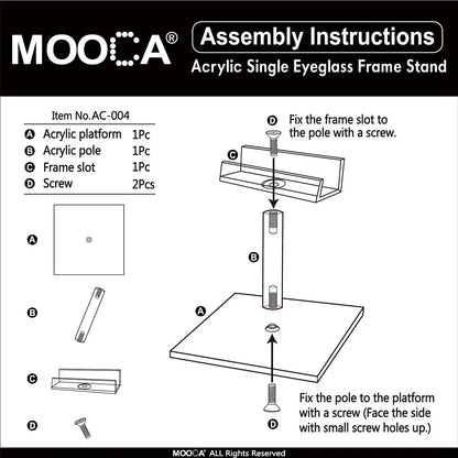 Acrylic Multi-Tier Glasses Display Stand