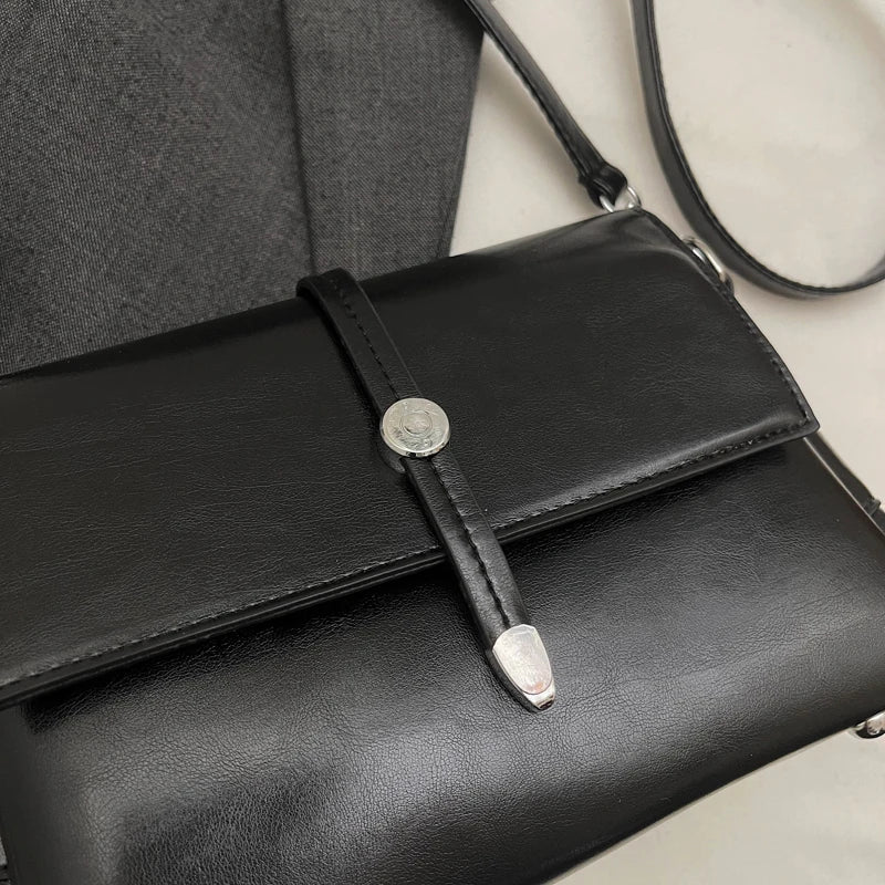 Vintage Flap Crossbody Satchel Bag
