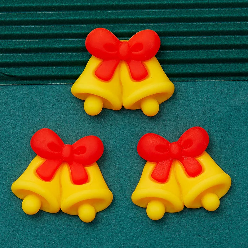 10-Piece Mini Christmas Resin Cabochon Set