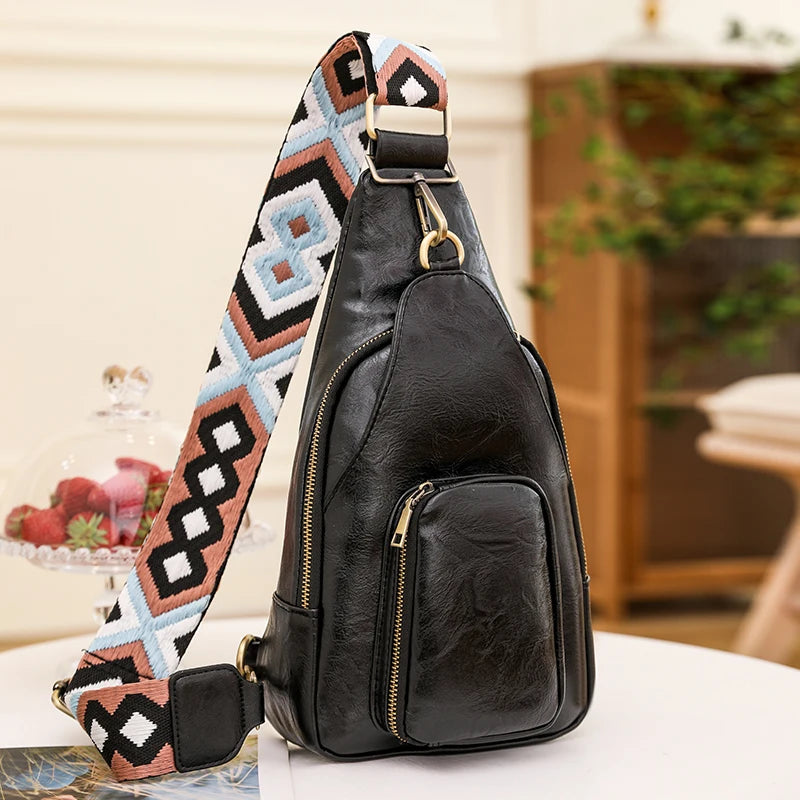 Women’s PU Leather Crossbody Sling Bag