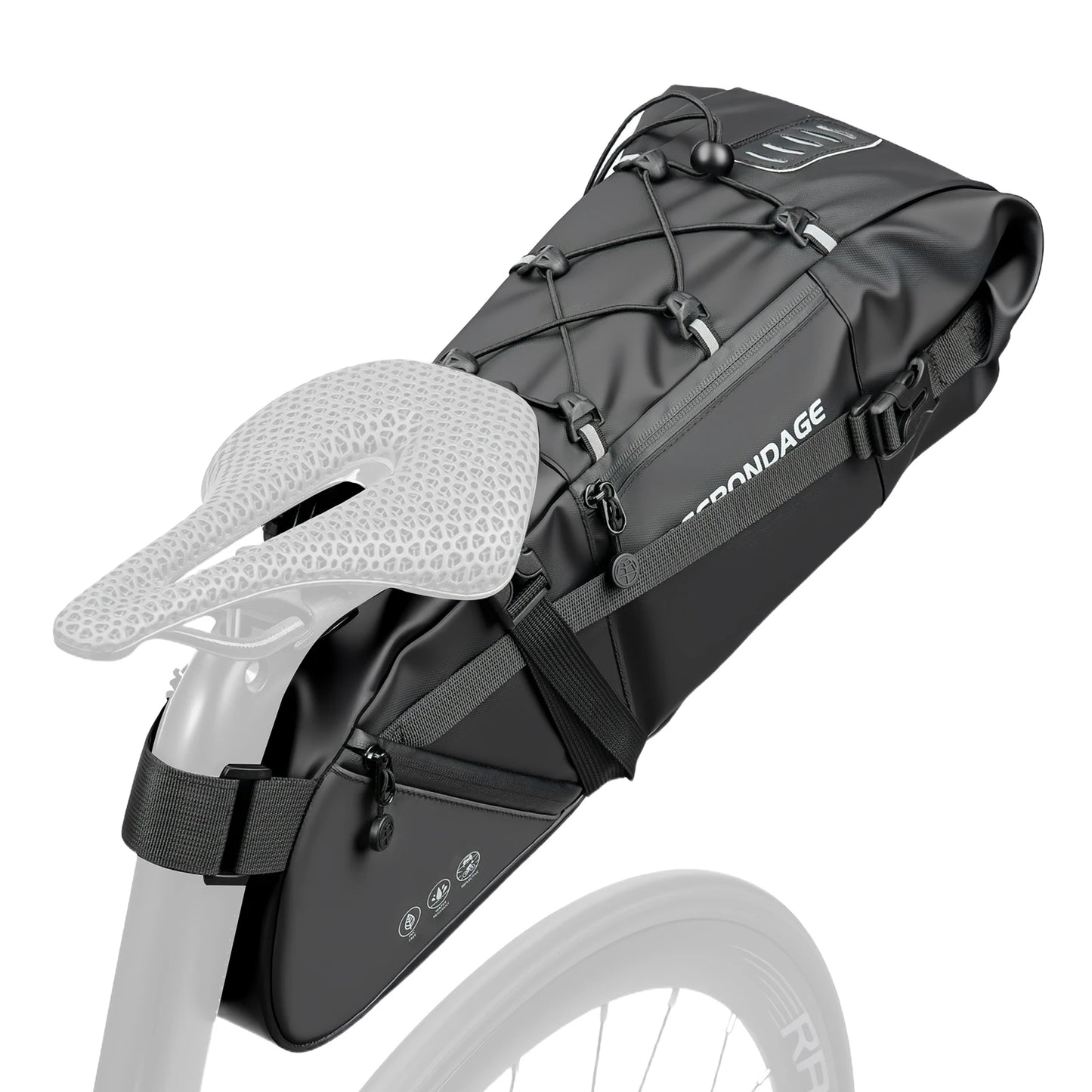 Waterproof Bicycle Saddle Bag 15L