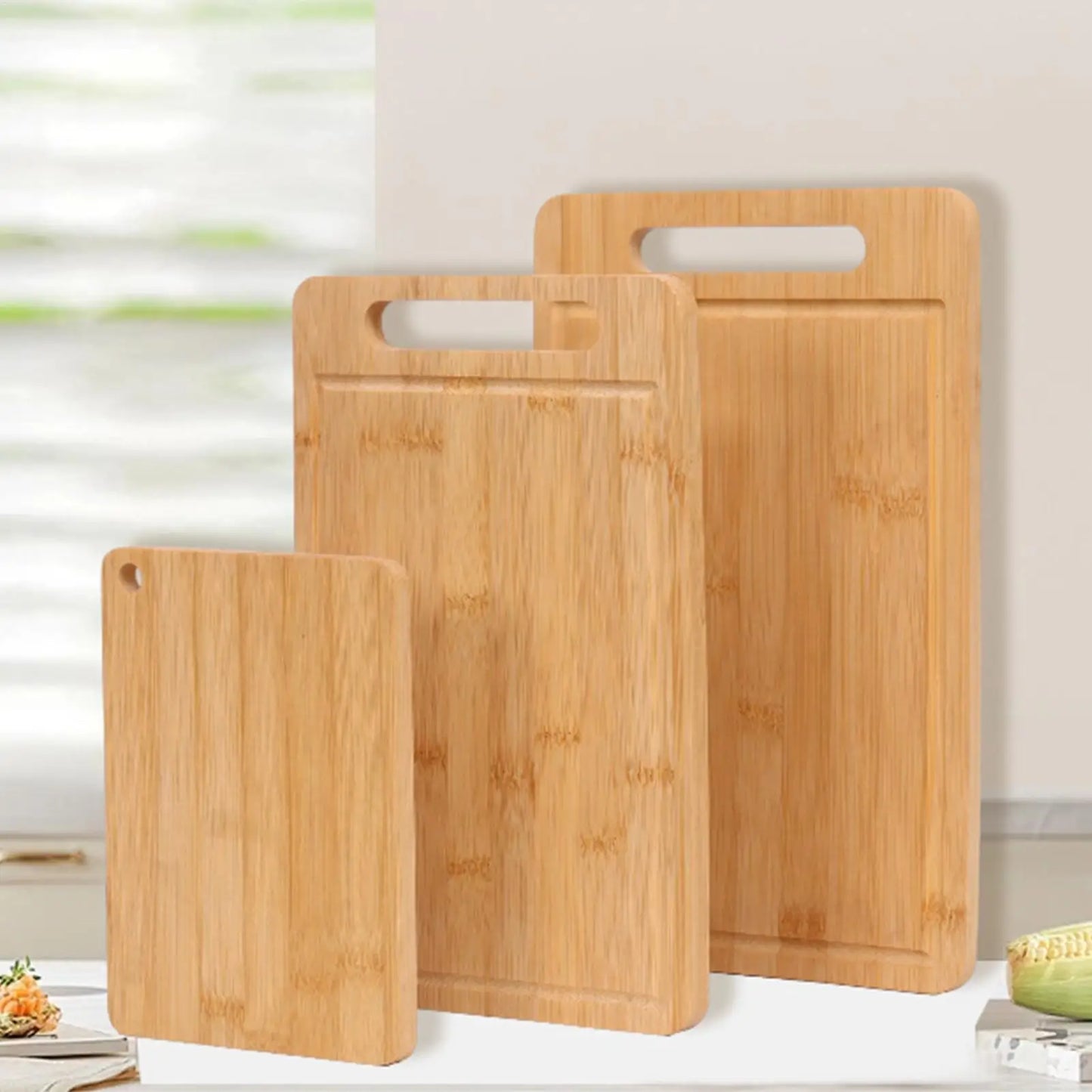 Bamboo Wooden Cutting Board for Meat, Fruit & Vegetables