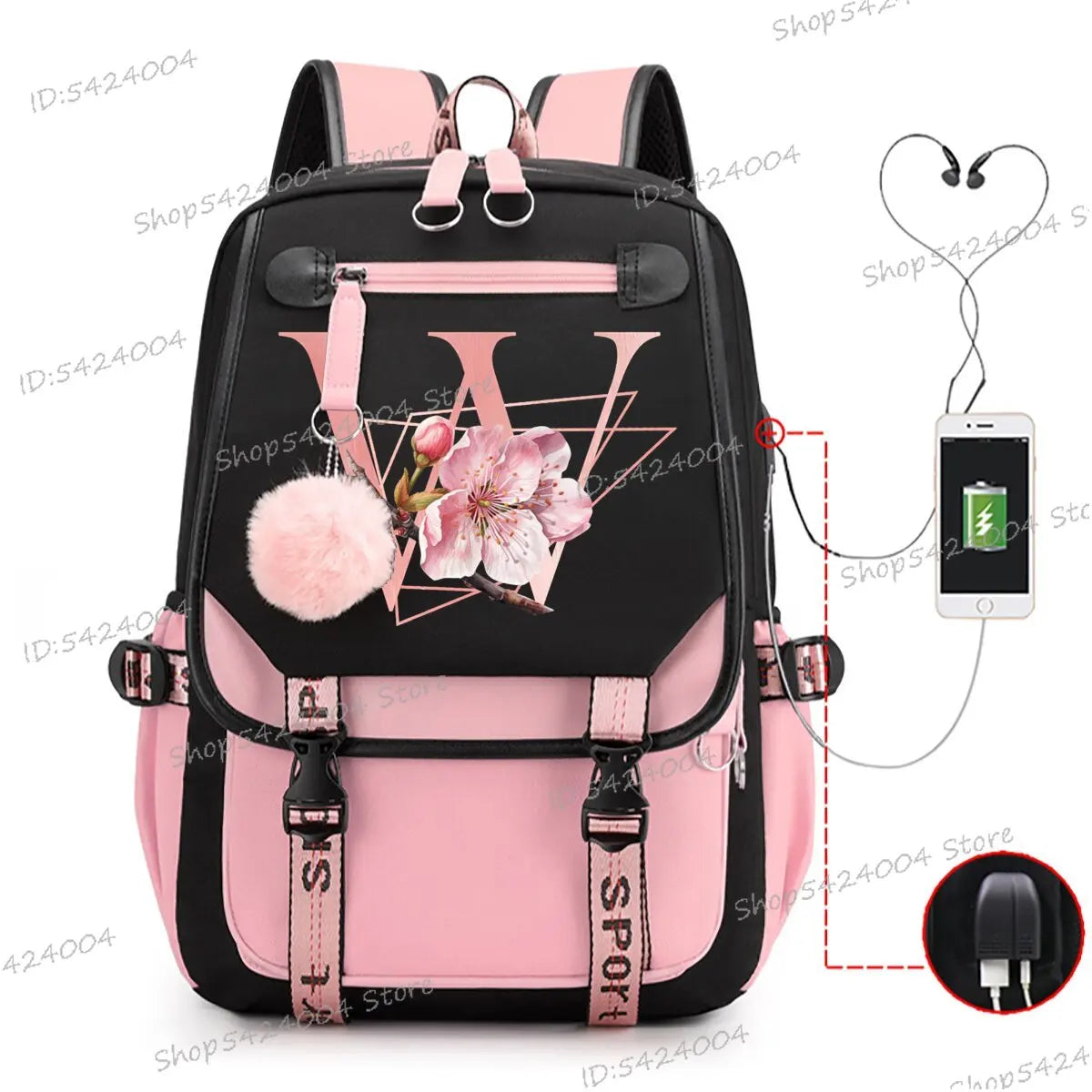 School & Travel Backpack with Laptop Compartment