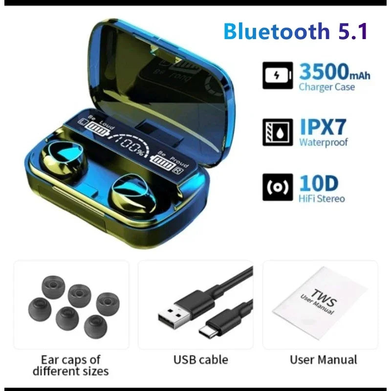 M10 Wireless Bluetooth Earbuds