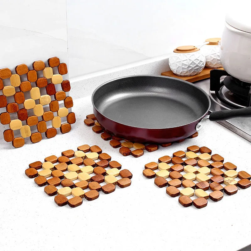 Bamboo Insulation Pad for Kitchen Table Protection
