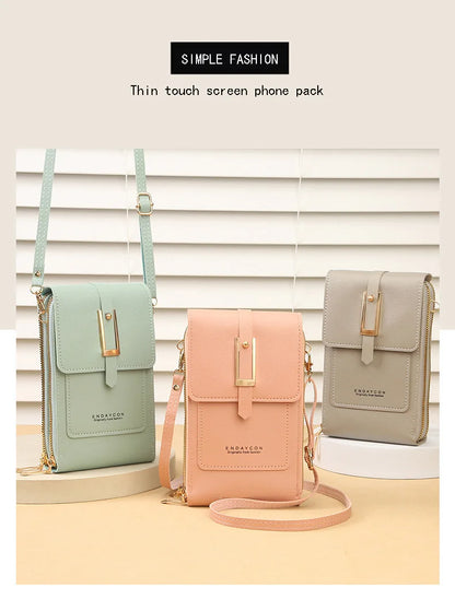 Touchscreen Phone Crossbody Wallet Bag