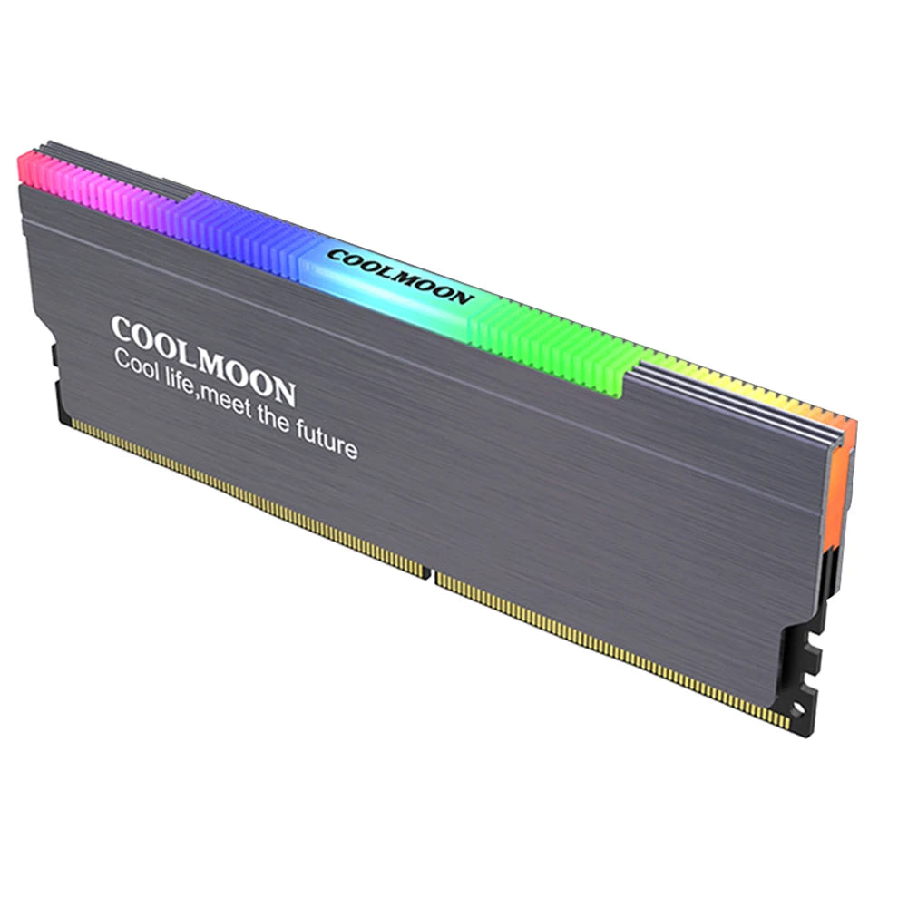 ARGB RAM Heatsink Cooler with Aluminum Heat Spreader for Desktop Memory