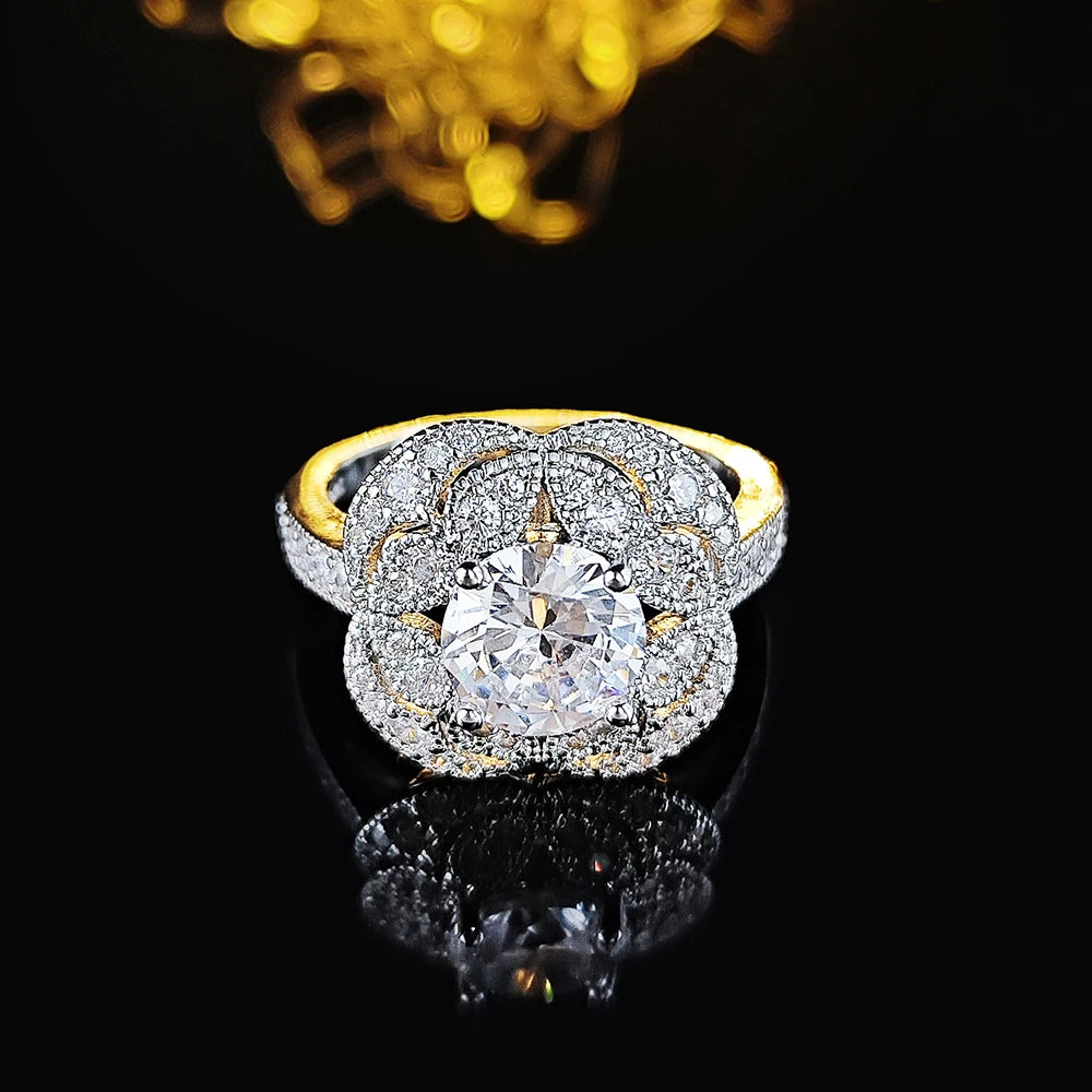 Blossom Cubic Zirconia Engagement Ring