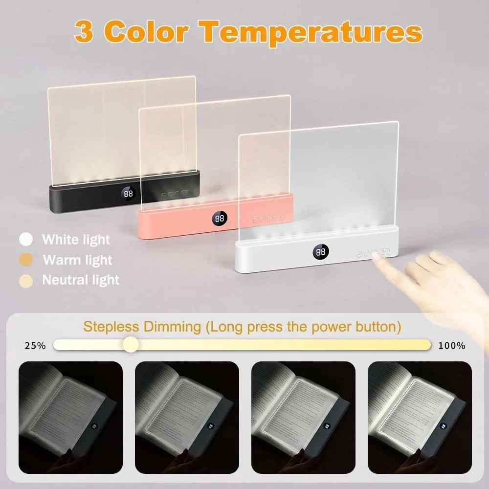 LED Flat Panel Book Reading Light