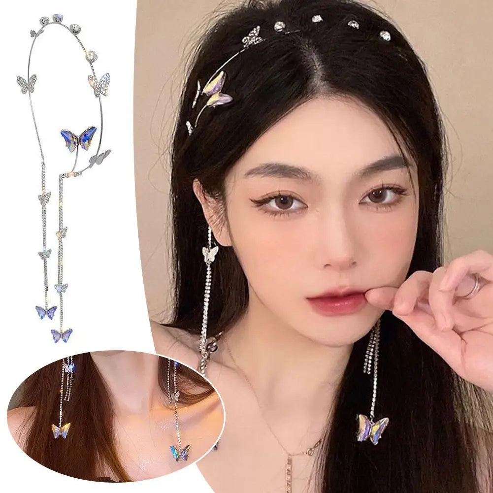 Rhinestone Butterfly Crystal Headband