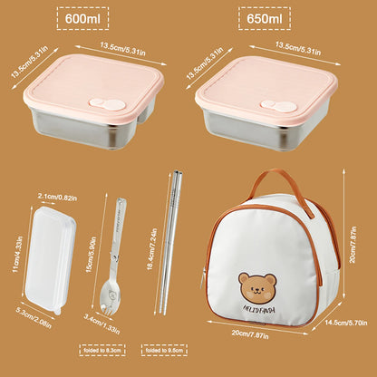 Leakproof Bento Food Container – 600ml–700ml