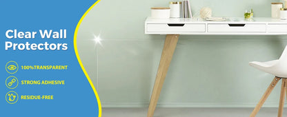 Adhesive-Free Clear Wall Protector Film for Kitchens, Furniture & Walls