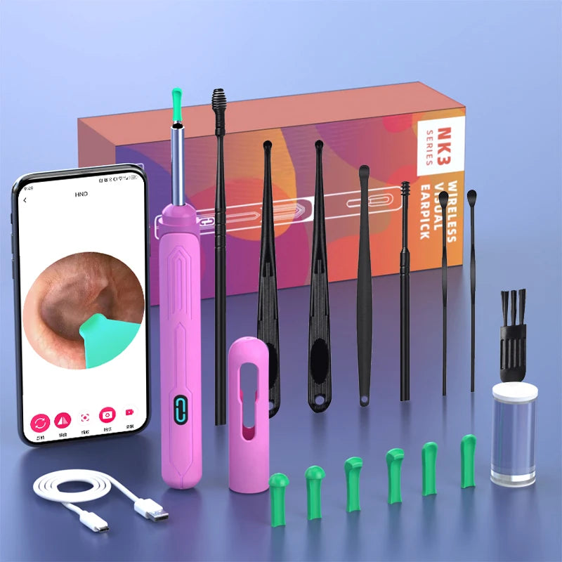 NATFIRE NK3 Pro HD Wireless Ear Cleaner with Camera