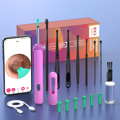 NATFIRE NK3 Pro HD Wireless Ear Cleaner with Camera