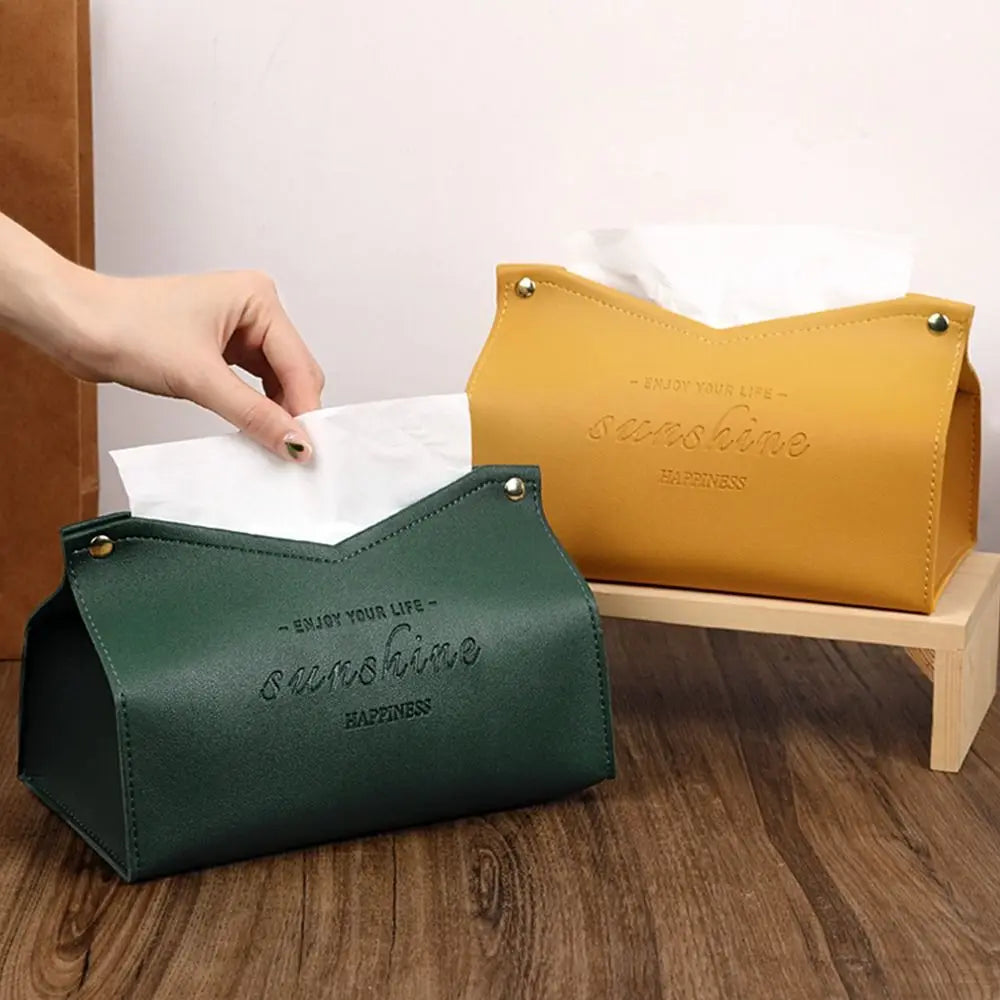 PU Leather Nordic Tissue Box Cover