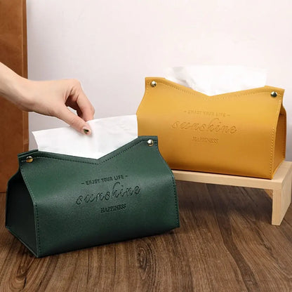 PU Leather Nordic Tissue Box Cover