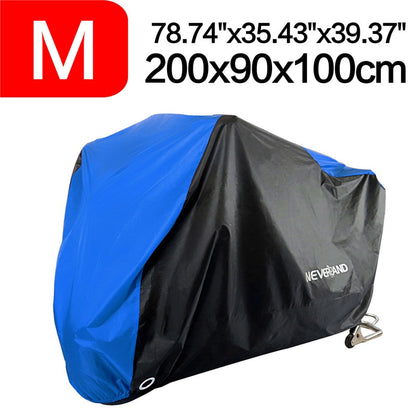 Black Blue Design Waterproof Motorcycle Covers