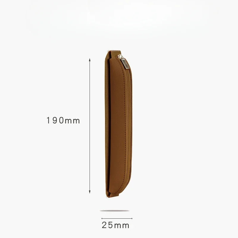Leather Pen Holder Strap Pouch