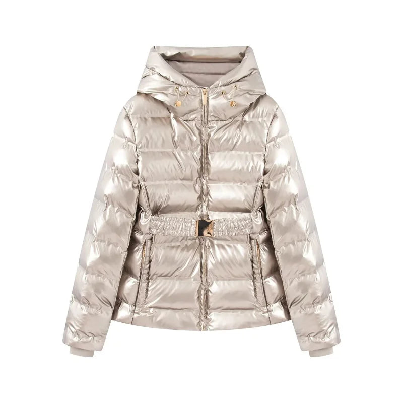 Women's Quilted Hooded Winter Puffer Jacket
