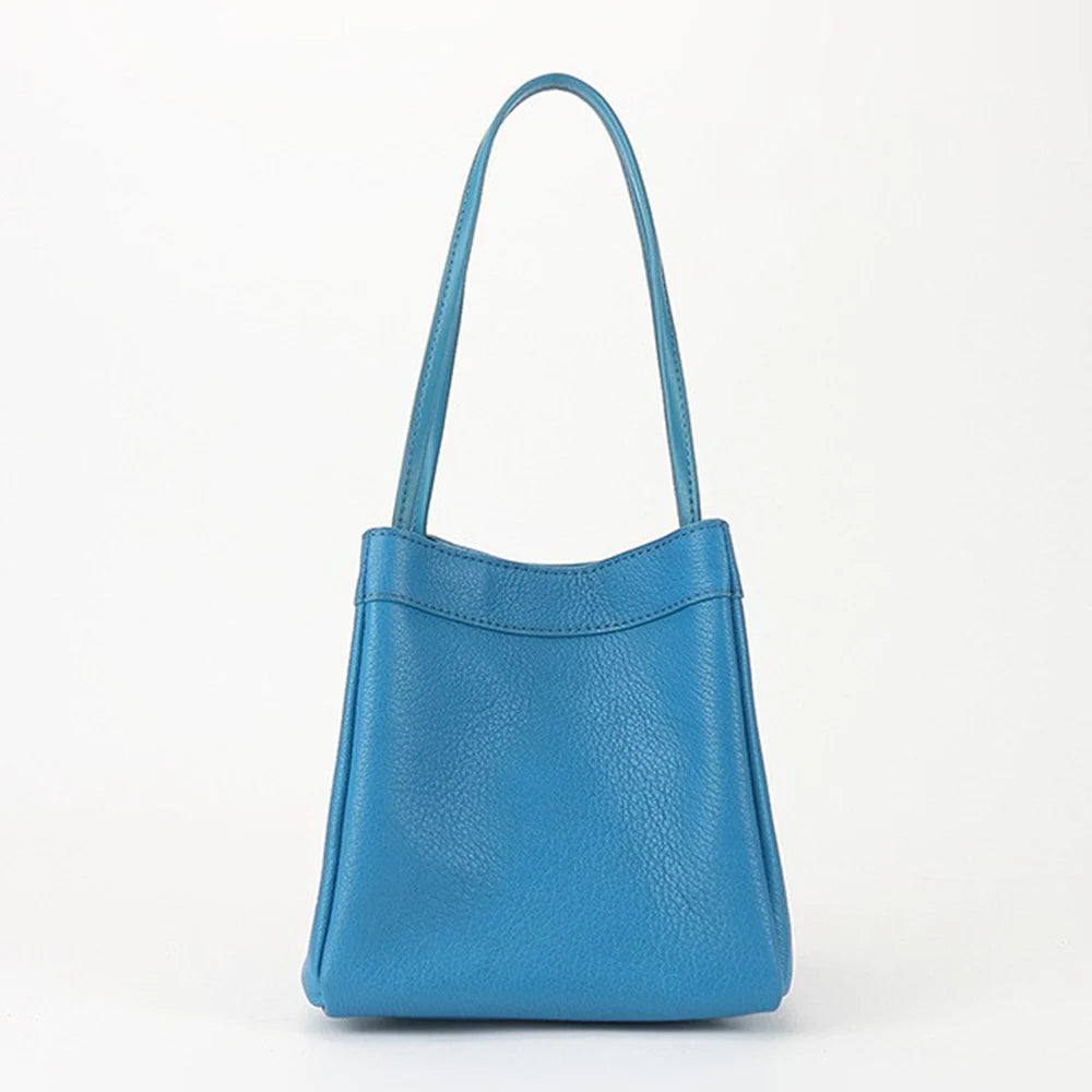 Custom Name Suede Leather Shoulder Bag with Top Handle