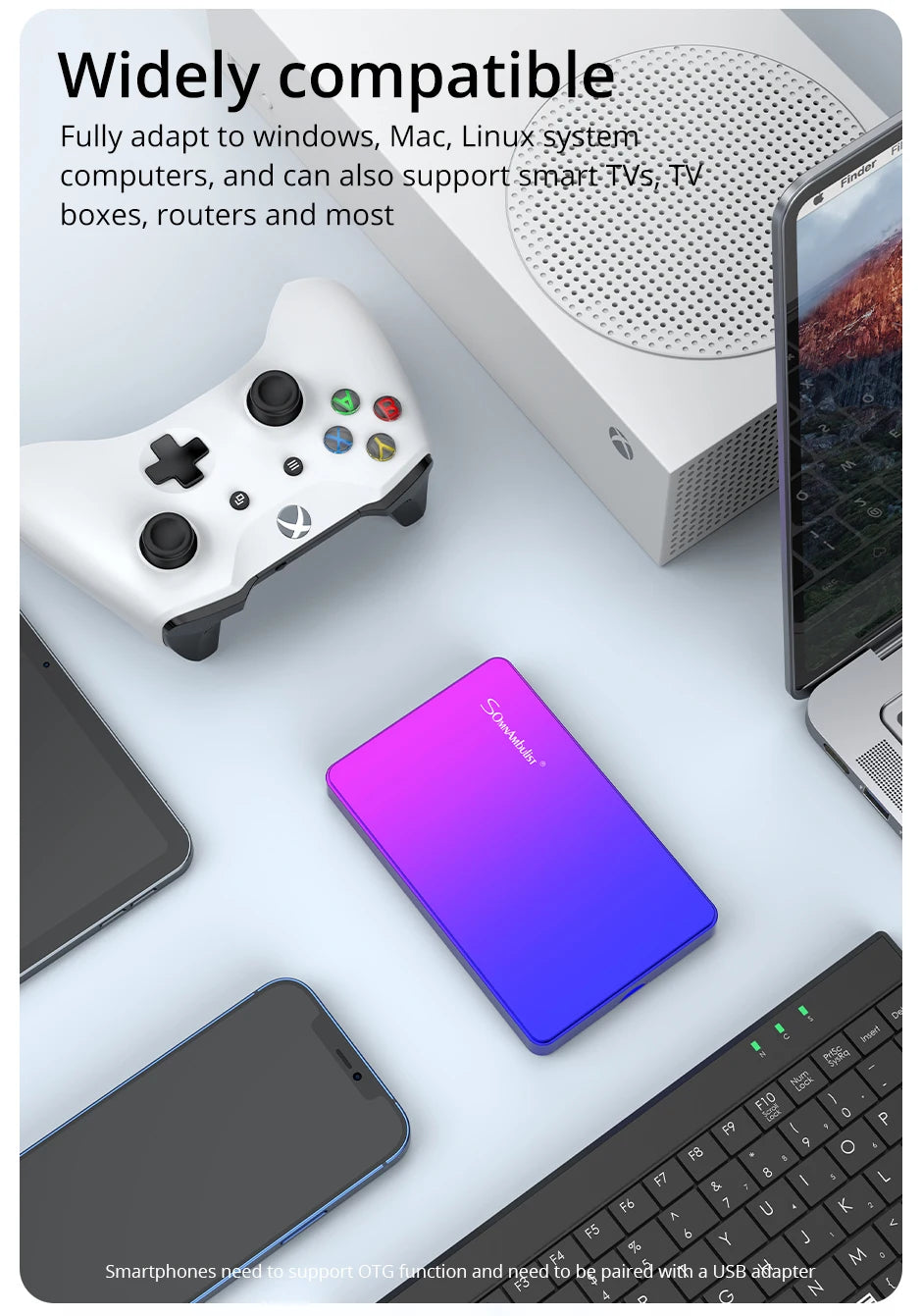 2.5” USB 3.0 External HDD for PC, Mac, PS4, PS5 & Xbox