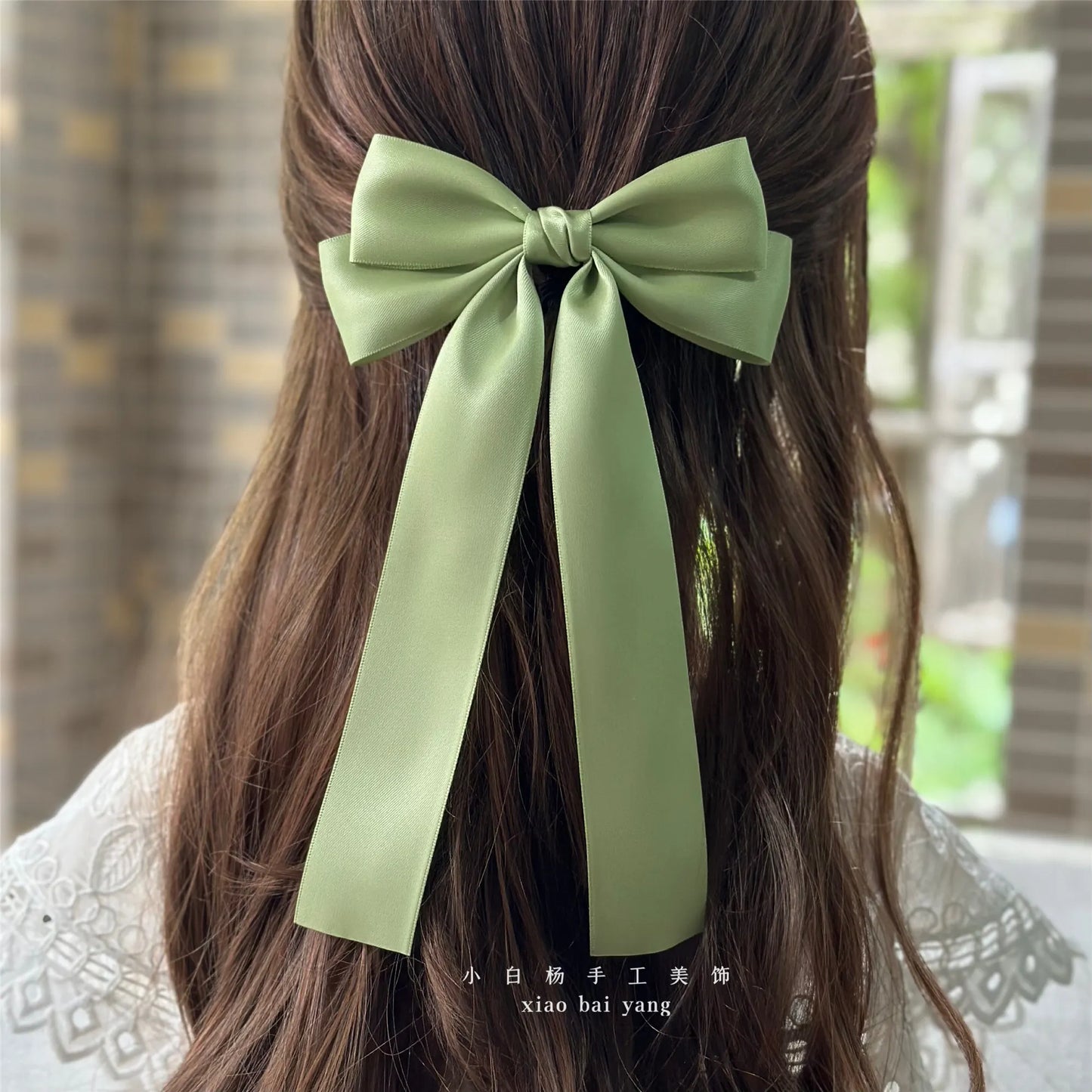 Korean Style Fabric Hair Bow Clip