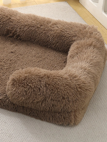 Orthopedic Plush Bolster Dog Bed