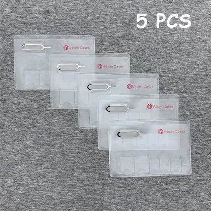 Portable SIM & Memory Card Storage Case
