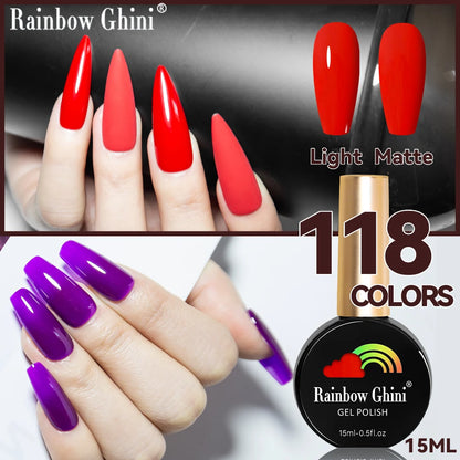 Rainbow Ghini 15ML HEMA & TPO Free Gel Nail Polish