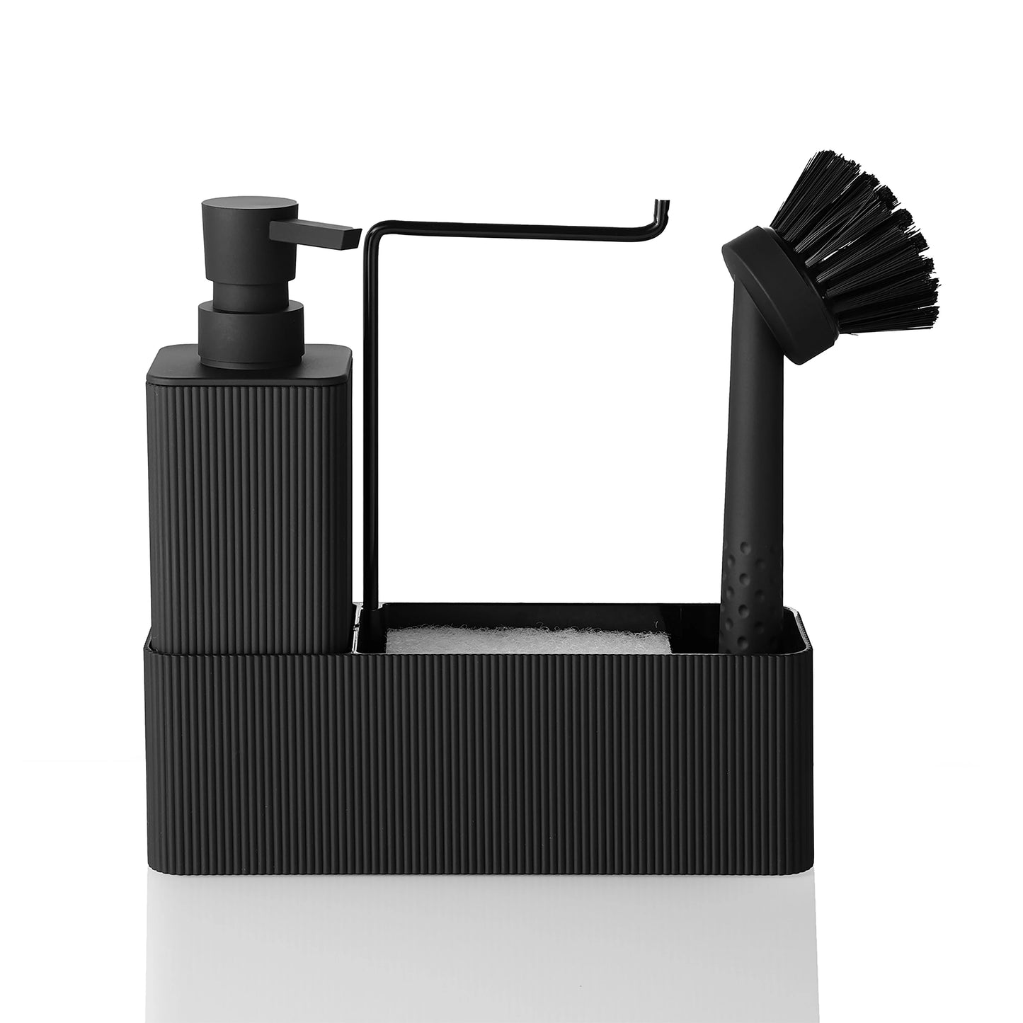 Matte Black Kitchen Soap Dispenser Set
