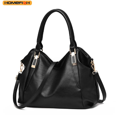 Large Capacity PU Leather Shoulder Tote Bag