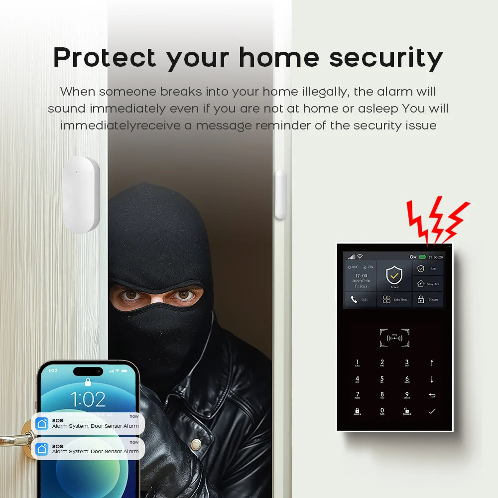 Smart 4G WiFi Home Alarm System