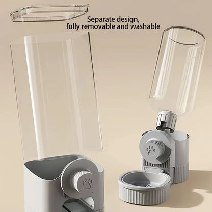 Hanging Gravity Pet Feeder & Water Dispenser
