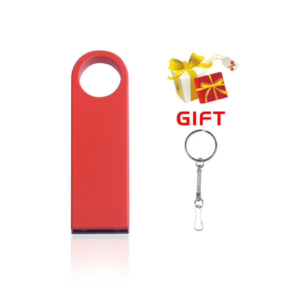 Waterproof Metal USB 2.0 Flash Drive with Keychain