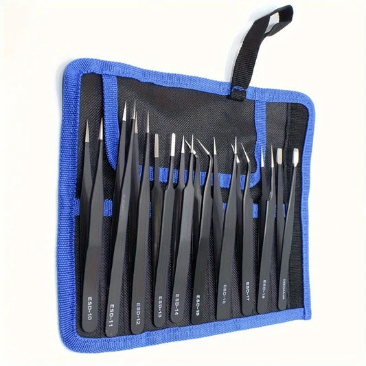 Stainless Steel Precision Tweezer Set