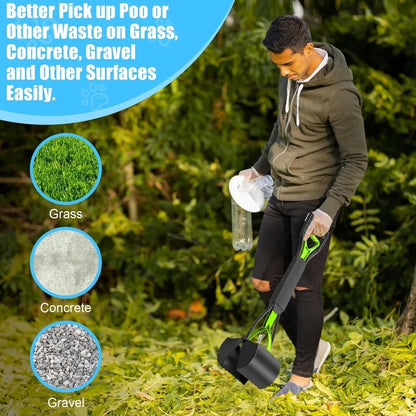 Long Handle Dog Pooper Scooper – Pet Waste Cleaning Tool