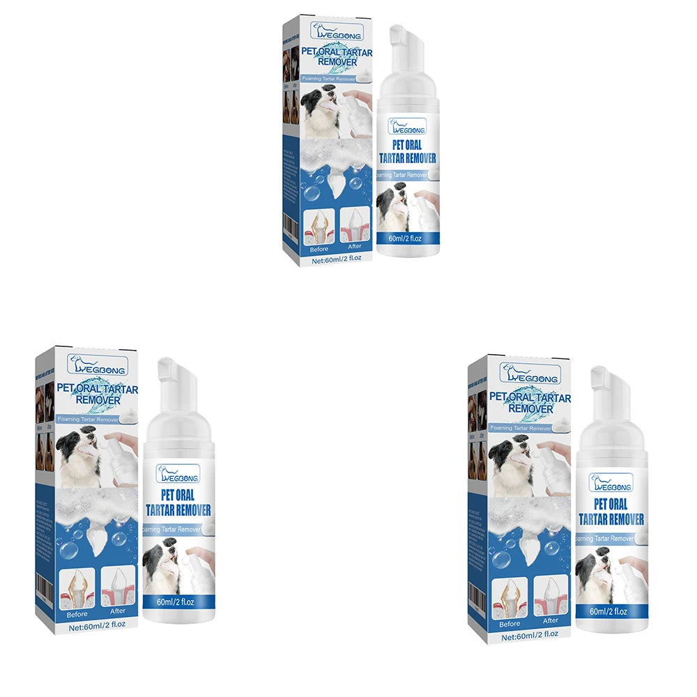 Pet Dental Tartar Remover Foam for Dogs & Cats