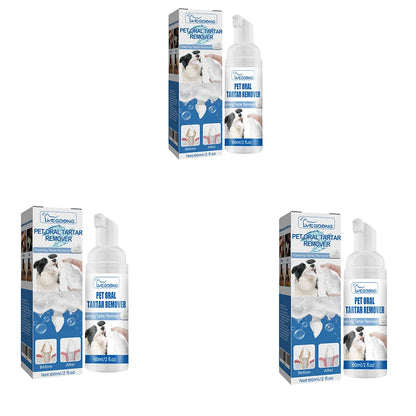 Pet Dental Tartar Remover Foam for Dogs & Cats