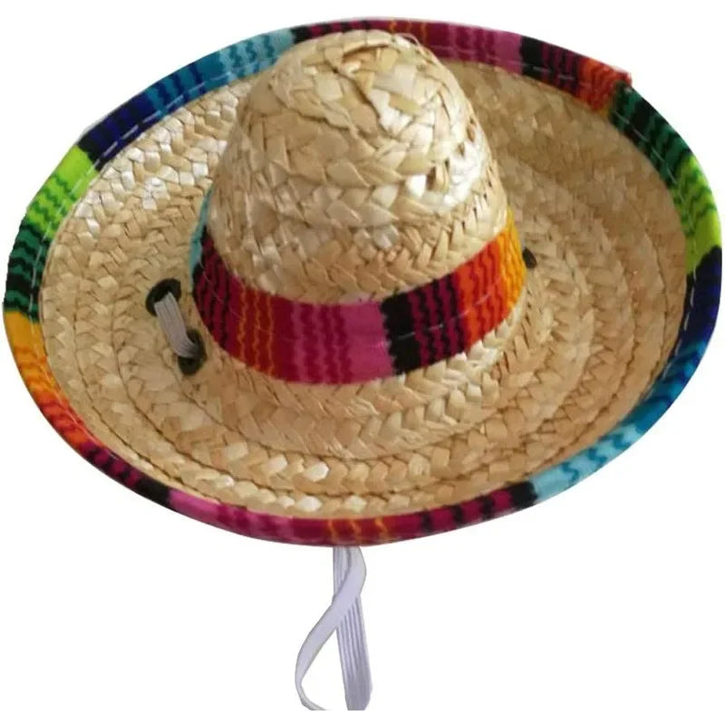 Pet Mexican Sombrero Hat for Dogs & Cats