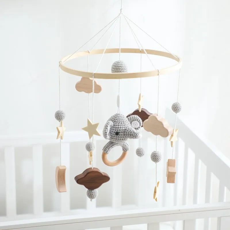 Wooden Baby Crib Mobile