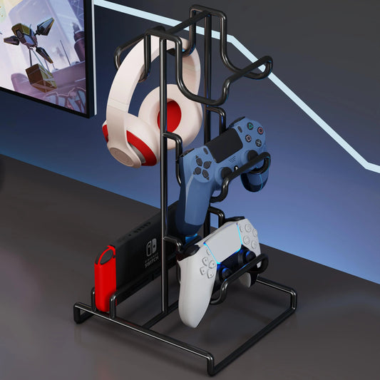 Metal Headphone Stand & Controller Holder for Desk
