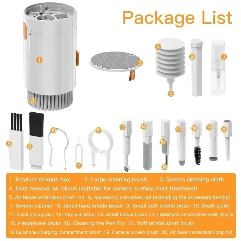 Electronics Air Blower & Cleaning Brush Kit