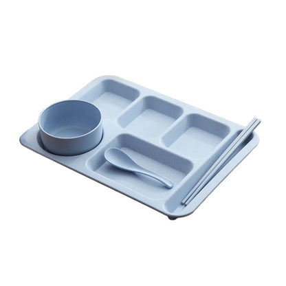 1Set Student Meal Plate