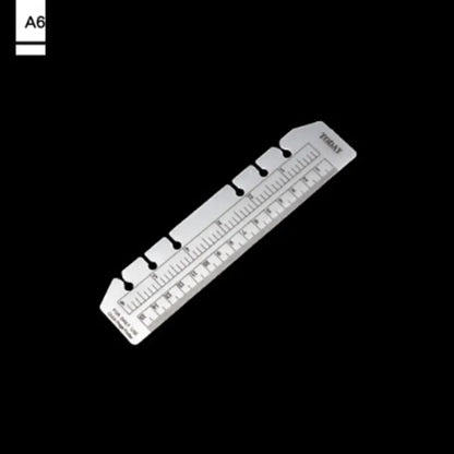 PVC A5 Loose-Leaf Notebook Bookmark Ruler
