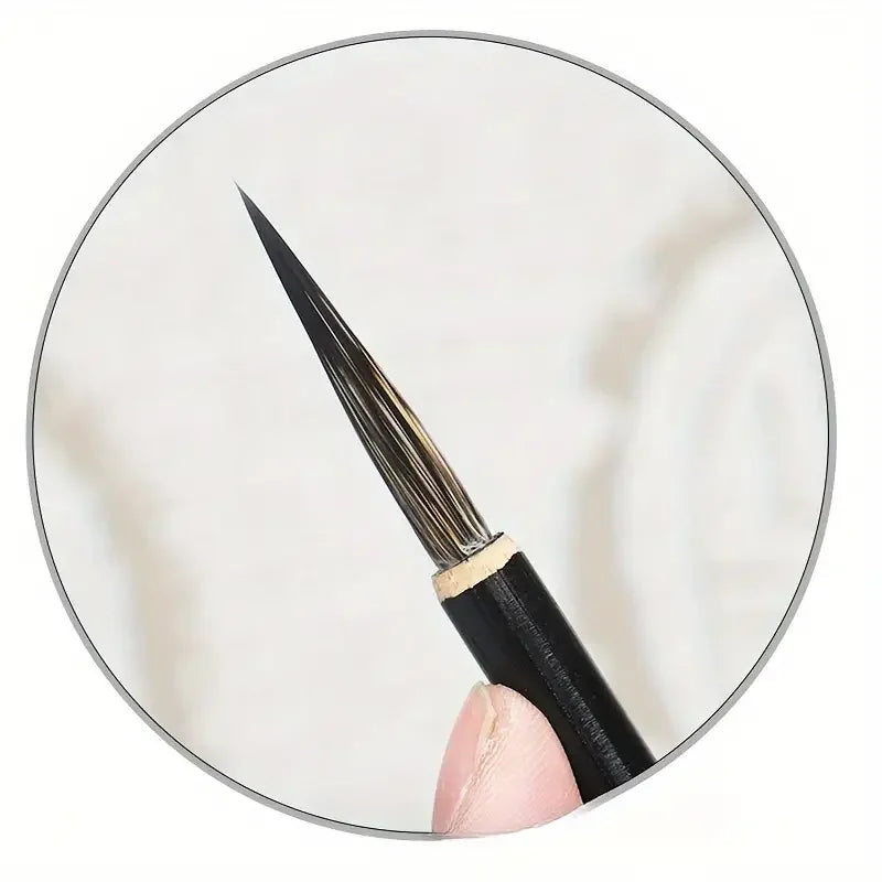 Professional Weasel & Stone Badger Hair Fine Line Painting Brushes