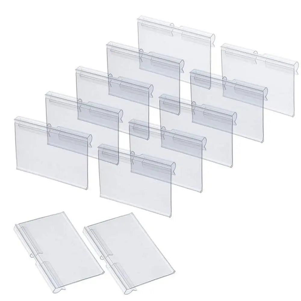 Transparent Plastic Price Tag Holders