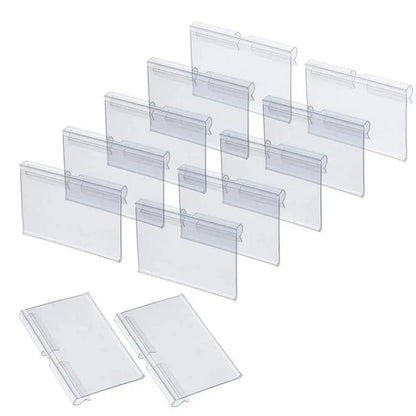 Transparent Plastic Price Tag Holders
