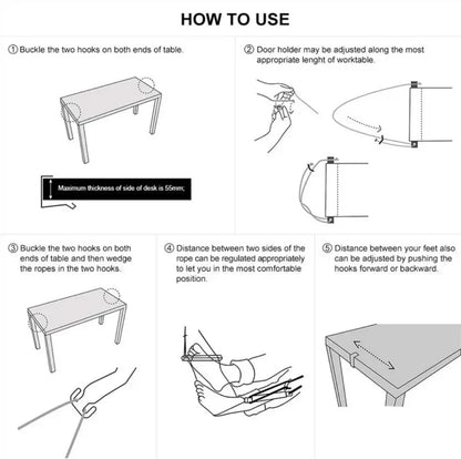 Portable Desk Foot Hammock